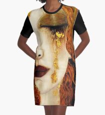 Klimt Golden Tears Graphic T-Shirt Dress