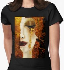Klimt Golden Tränen Tailliertes T-Shirt