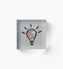 lightbulb electrical watercolor Acrylic Block