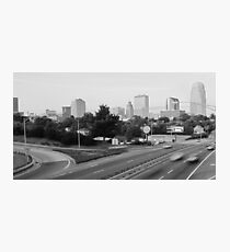 Winston Salem in B&W Photographic Print