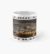 Melbourne Fires Up (poster on white) Mug