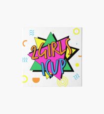 90's Retro - 2 Girls 1 Cup Art Board