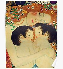 Klimt Three Ages of Woman Mother and Child Poster