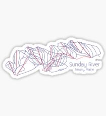 Sunday River Trail Map Sticker