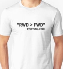 RWD > FWD design Unisex T-Shirt