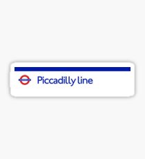 London Underground - Piccadilly Line colour strip sign (roundel) Sticker