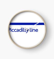 London Underground - Piccadilly Line colour strip sign (roundel) Clock