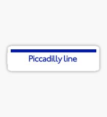London Underground - Piccadilly Line colour strip sign Sticker