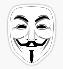 Guy Fawkes Transparent Sticker