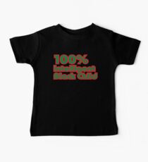 100% Intelligent Black Child Baby Tee