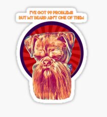 Dog Beard Tee Sticker
