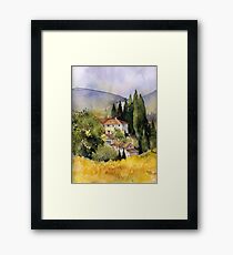 Morning in Tuscany Framed Print