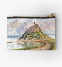 Mont Saint Michel Aquarelle Studio Pouch