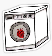 washing machine heart Sticker