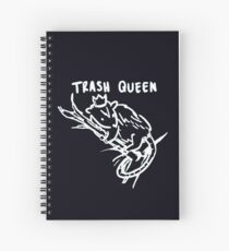 trash queen (white) Spiral Notebook