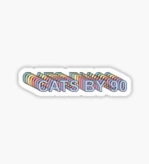 Cats by 90 Sticker