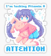 Im lacking Vitamin A (ATTENTION) Sticker