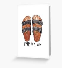 Tarjeta de felicitación Birkenstocks