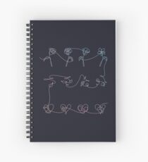 BTS Love Yourself Her/Tear/Answer Gradient on Dark Blue ver Spiral Notebook