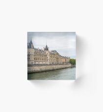 Paris la seine, view of la conciergerie Acrylic Block