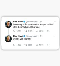 Elon Musk Tweet 2 Sticker