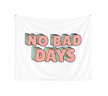 No Bad Days Pastel Wall Tapestry
