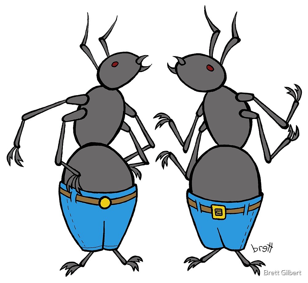 Ants In The Pants By Brett Gilbert Redbubble   Flat,1000x1000,075,f.u4 