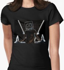 Camiseta entallada para mujer Art Black Marshmello