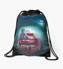 adrift- regret Drawstring Bag