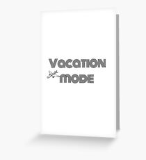 Tarjeta de felicitación MODO VACACIONES