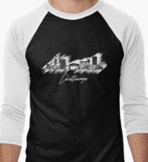 Chattanooga graphic scribble skyline Men's Baseball ¾ T-Shirt