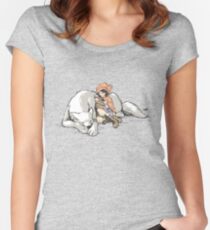 Petite Rouge en le Loup Women's Fitted Scoop T-Shirt