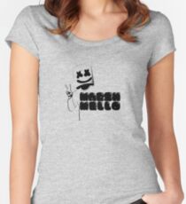 Camiseta entallada de cuello redondo Paz