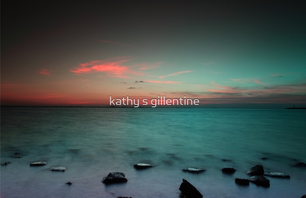 Paradise  at sunrise by kathy s gillentine