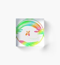 Colorful Art Rainbow Design Gift Idea Acrylic Block