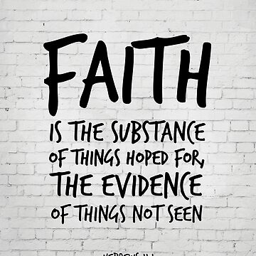 Imagen de la obra Hebreos 11: 1, La fe es la sustancia - Versión bíblica de KJV de inspirational4u