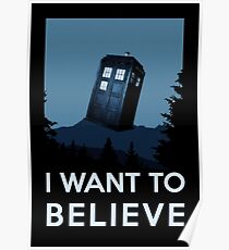I want to believe - dreams of time travel, Tardis Poster