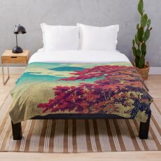The New Year in Hisseii Throw Blanket