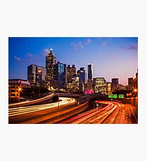 Atlanta Skyline at Night Photographic Print