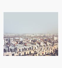 Paris Morning Rooftops Photographic Print