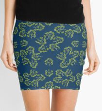 Pattern with Ginkgo biloba Mini Skirt