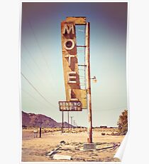 Motel Sign on the Route 66 Poster