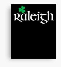 St. Patrick's Day City Pride - RALEIGH Canvas Print