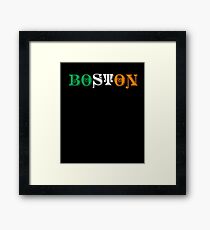 St. Patrick's Day City Pride - BOSTON Framed Print