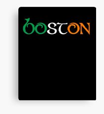 St. Patrick's Day City Pride - BOSTON Canvas Print