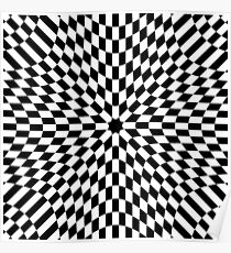 #black #white #checkered #chess #pattern #abstract #flag #floor #square #checker #board #chessboard #texture #check #design #race #illustration #squares #tile #racing #game  #checked #tiles #geometric Poster