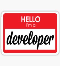 I'm a developer Sticker