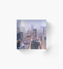Bloque acrílico Winter Morning Overlooking the New York City Skyline