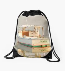 Boats of New England Drawstring Bag