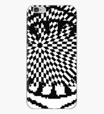 #white #black #abstract #pattern #3d #texture #checkered #illustration #arrow #design #cursor #isolated #flag #pixel #computer #icon #tile #square #symbol #graphic #mouse #concept #perspective iPhone Case